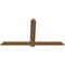 Ekena Millwork Eugene Smooth Timber Gable Bracket, Western Red Cedar, 72"W x 39"H x 1 1/2"D x 5 1/2"F, 13/12 Pitch GBW072X39X0206EUG00SWR - alternate 5
